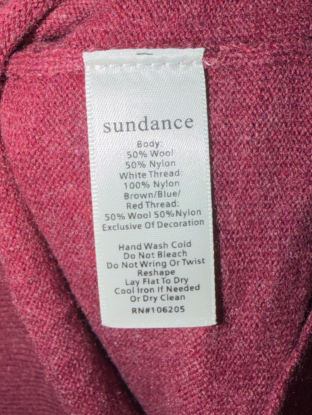 Sundance Laid Back Llama Wool Blend Sweater. - Picture 5 of 5